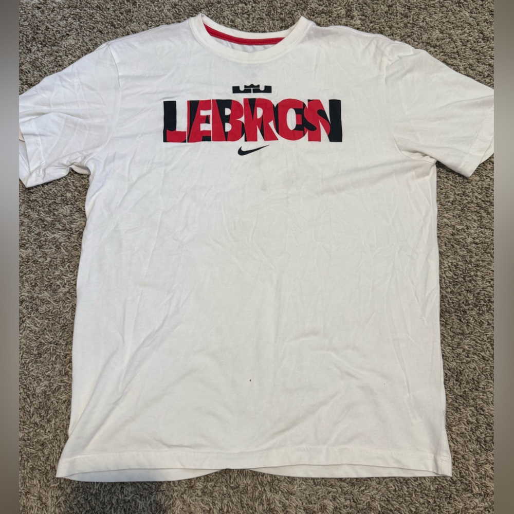 Nike White LeBron Short Sleeve Tee
